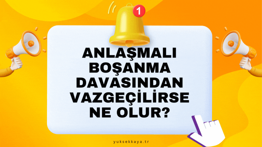 ANLAŞMALI BOŞANMA DAVASINDAN VAZGEÇİLİRSE NE OLUR?