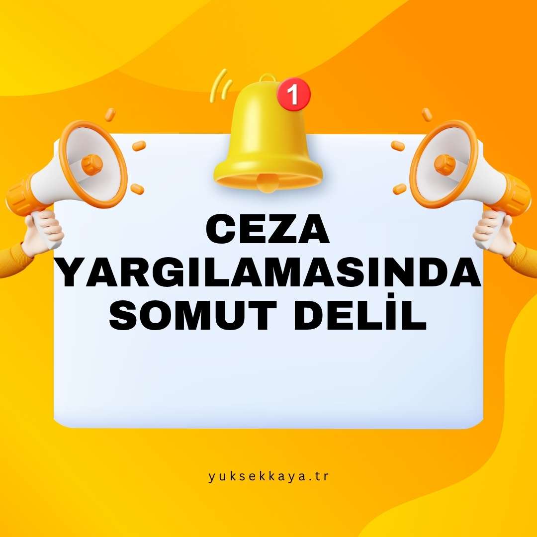 CEZA YARGILAMASINDA SOMUT DELİL