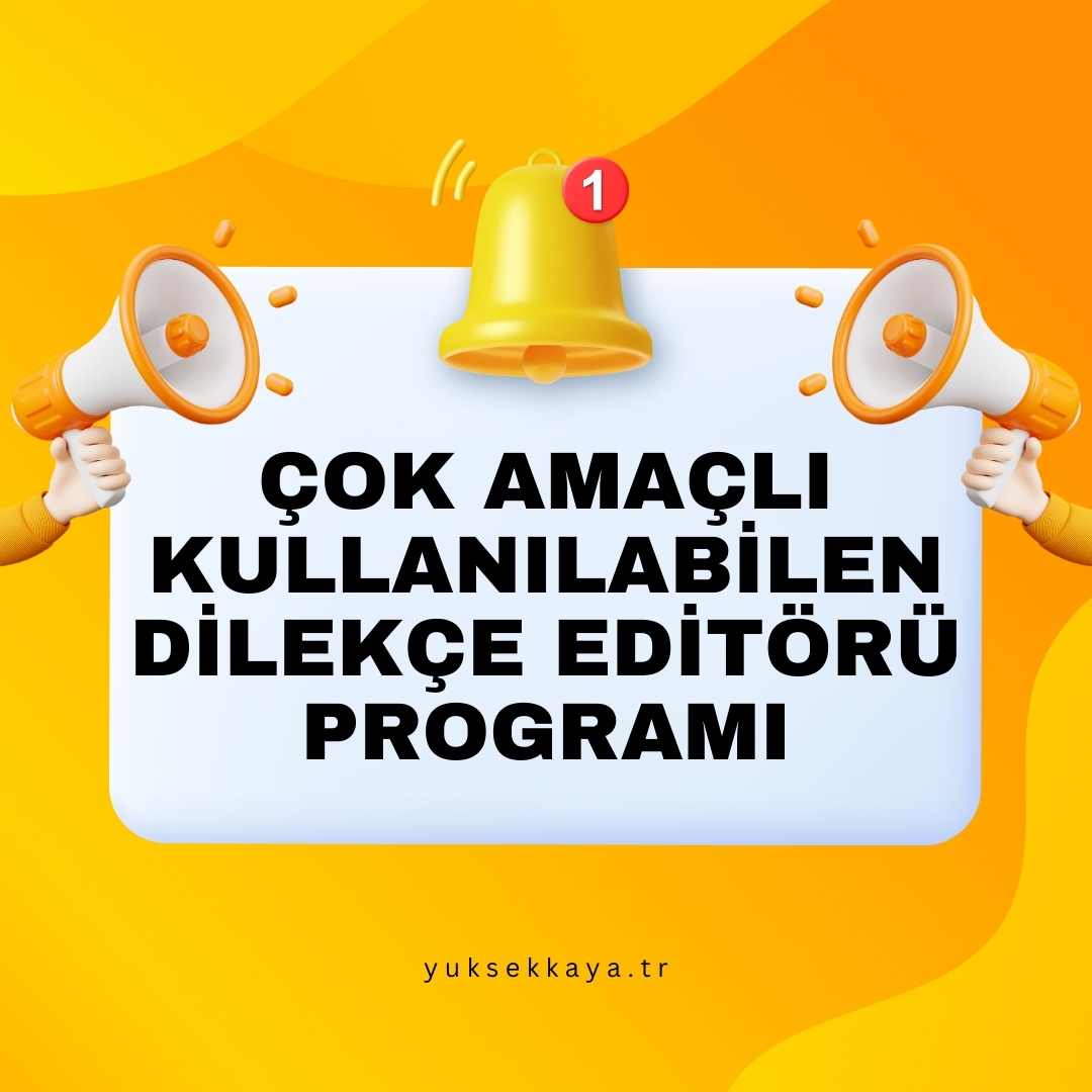 DİLEKÇE EDİTÖRÜ